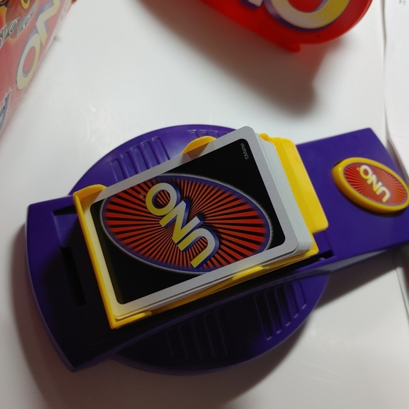 VTG Mattel "Uno Attack" Electronic Launcher Card Game Cards with box.Tested a - Picture 7 of 13